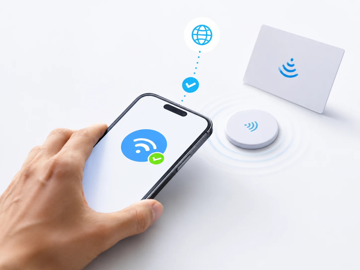 Encodage d’une URL sur un tag NFC avec un smartphone.